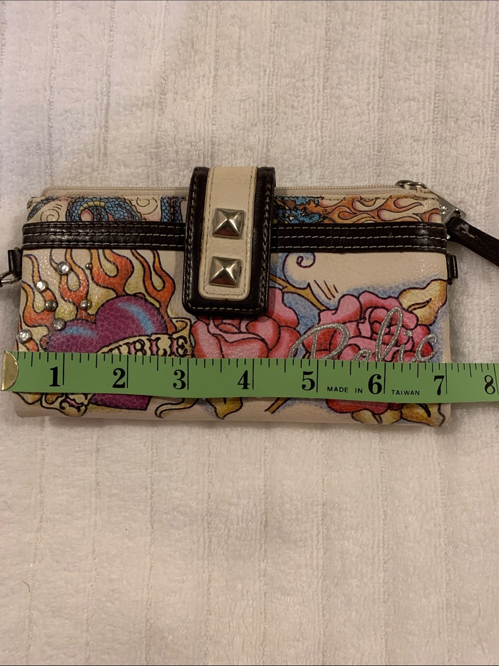 Relic Cream Multi Floral Tattoo Wristlet with Stud Accent - Picture 6 of 7